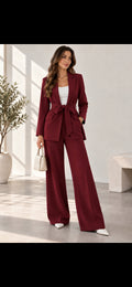Kostum Elegant me Blazer dhe Pantallona Palazzo ✨